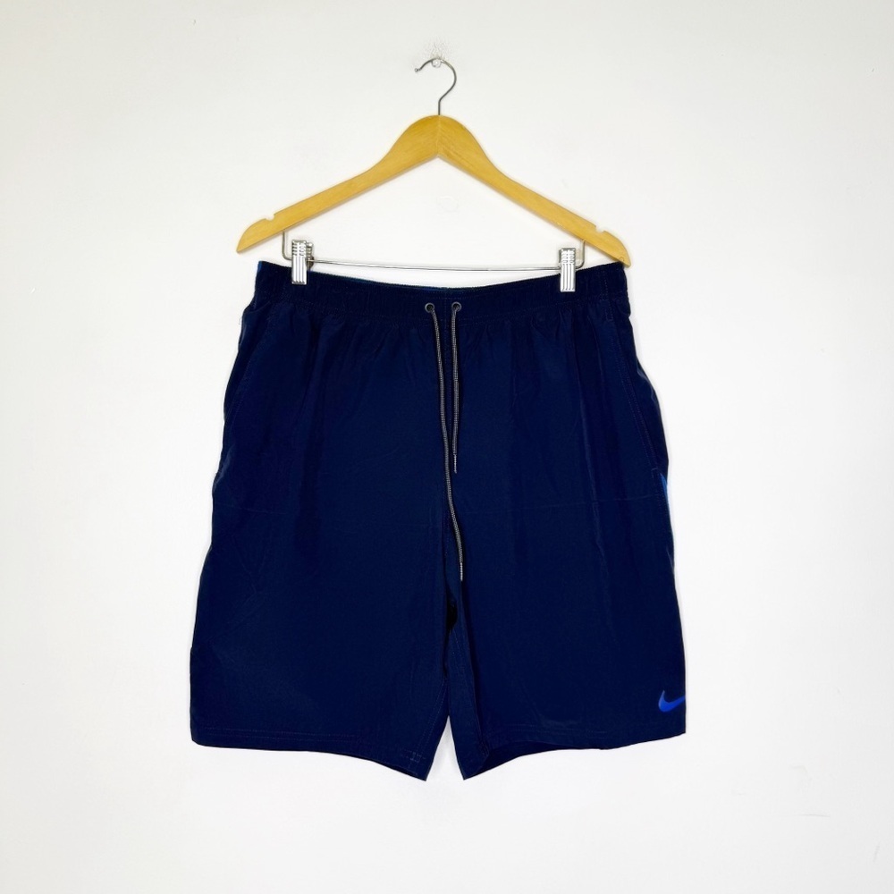 Nike Swim Trunks Men's Navy Blue Swim Shorts Bathing suit Size XL